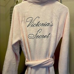 Victoria Secret Logo Short Cozy Robe